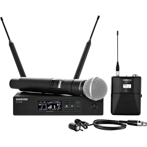 Shure QLXD124/85 Handheld and Lavalier Combo Wireless Mic System (X52: 902 to 928 MHz)