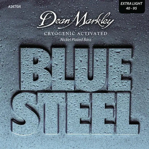 Dean Markley 2670A Blue Steel Bass Guitar Strings Extra Light, 40-95