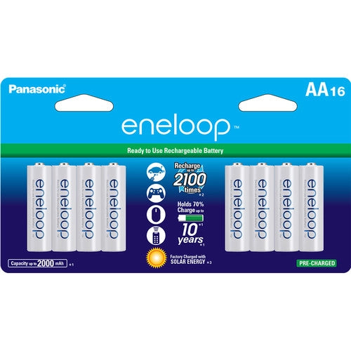 Piles Ni-MH rechargeables Panasonic Eneloop BK3MCCA16FA AA