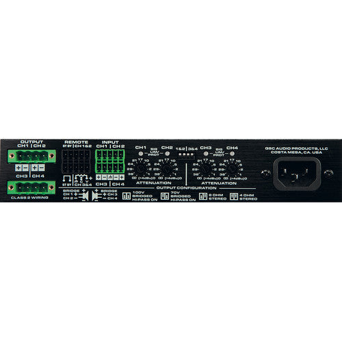 Q-Sys Spa4-60 Amplificateur de puissance à 4 canaux - 60W