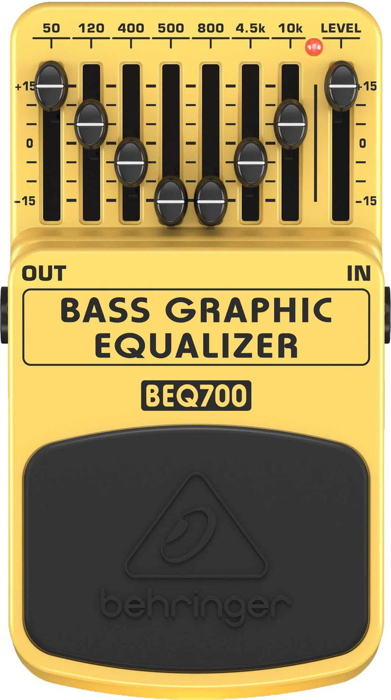 Behringer BEQ700 7-Band Equalizer Foot Pedal For Bass (DEMO)