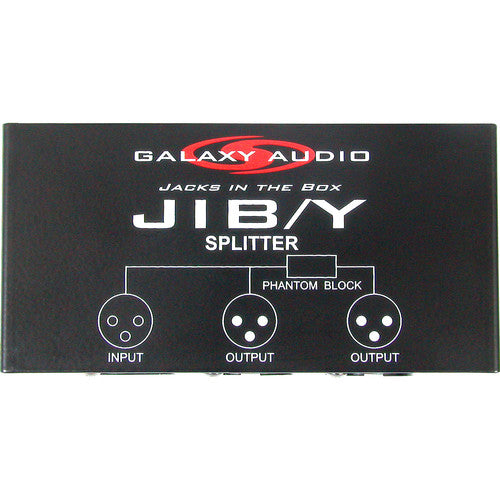 Galaxy Audio Jib / Y Jack in the Box Microphone Splitter