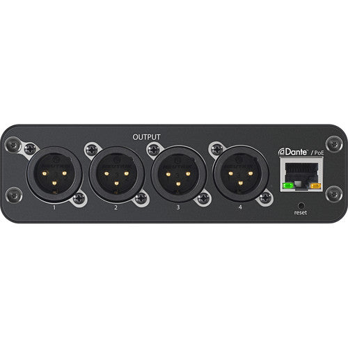 Shure ANI4OUT-XLR 4 Output Dante Mic/Line Audio Network Interface Unit