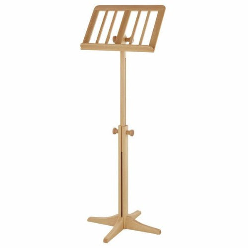 K&M 116/1 4-Leg Wooden Music Stand (Beech)