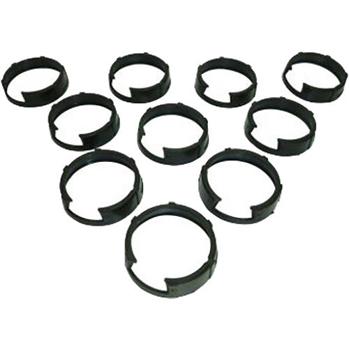 Sennheiser 545269 Identification Rings for SKM 100 G3 SKM 300 G3 SKM 500 G3 (Black) - 10-Pack