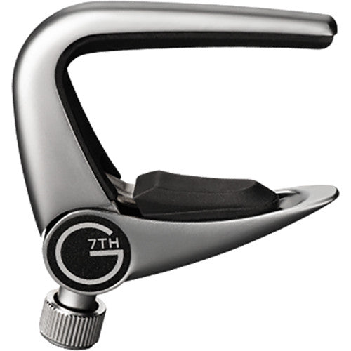 G7th G7NP-BU Newport Flip Lever Capo for Banjo (Silver)