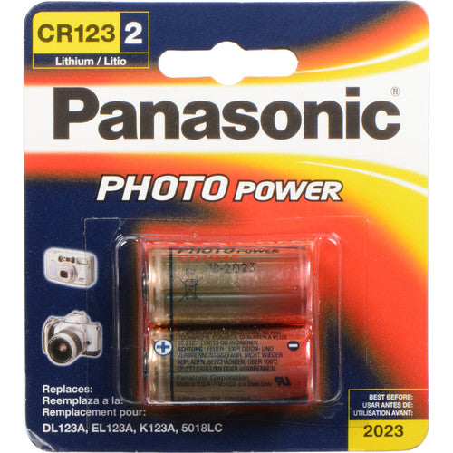 Panasonic CR123APA2B CR123A Lithium Batteries
