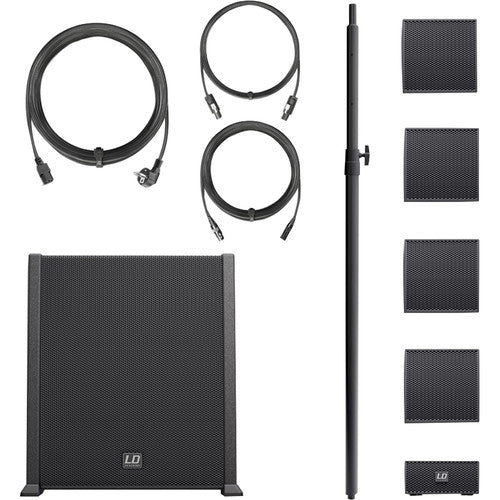 LD Systems LDS-CURV500PES Portable Array System Power Extension Set with Distance Bar and Speaker Cable