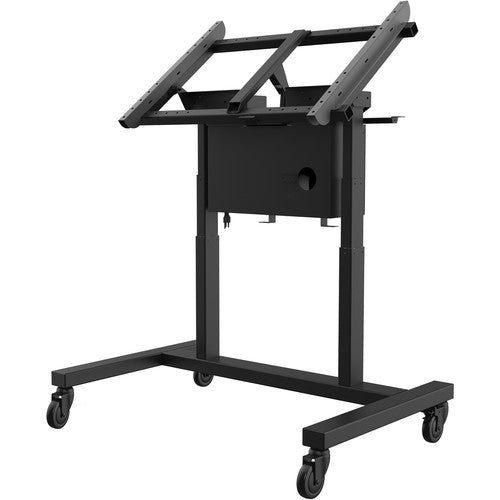 Peerless-AV SR598ML3T SmartMount Motorized Height Adjustable Tabletop Cart for 55 to 80" Interactive Displays