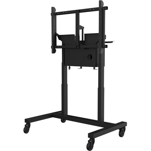 Peerless-AV SR598ML3T SmartMount Motorized Height Adjustable Tabletop Cart for 55 to 80" Interactive Displays