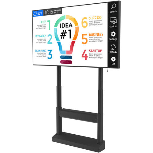 Peerless-AV SS598ML3 SmartMount Motorized Height Adjustable Stand/Wall Mount for 42 to 86" Interactive Displays