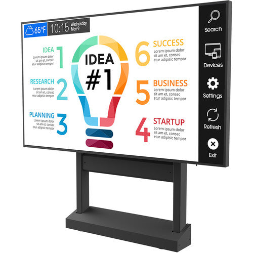 Peerless-AV SS598ML3 SmartMount Motorized Height Adjustable Stand/Wall Mount for 42 to 86" Interactive Displays