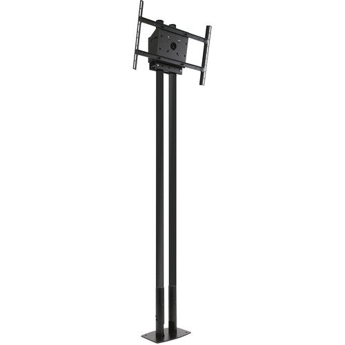 Peerless-AV MOD-FPP2KIT200-B Modular Series Dual Pole Free Standing Kit for 46 to 90" Displays (Black Poles)