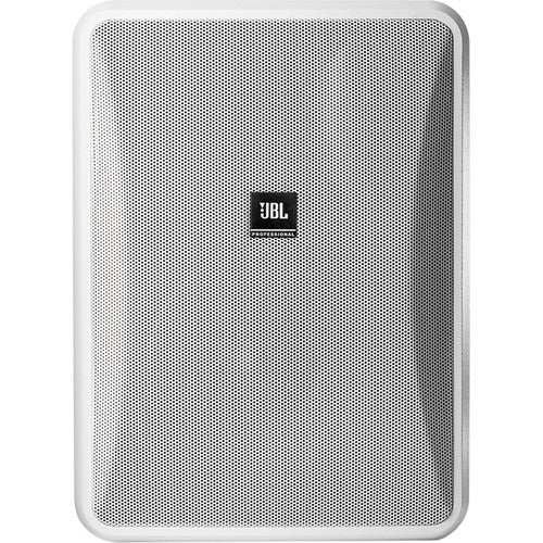 JBL CONTROL-28-1L-WH  2-Way Surface Mount Speaker (Pair, White) - 8"