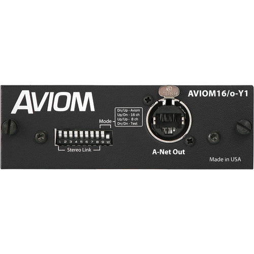 Aviom AVIOM16/O-Y1 16-Channel A-Net ® Card For Yamaha® MY Series Consoles