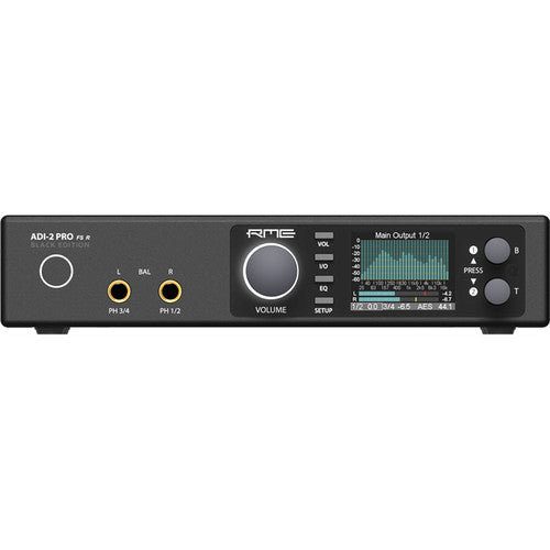 RME ADI-2 Pro FSR BE Reference AD/DA Converter w/Extreme Power Headphone Amplifiers and Remote (Black Edition)