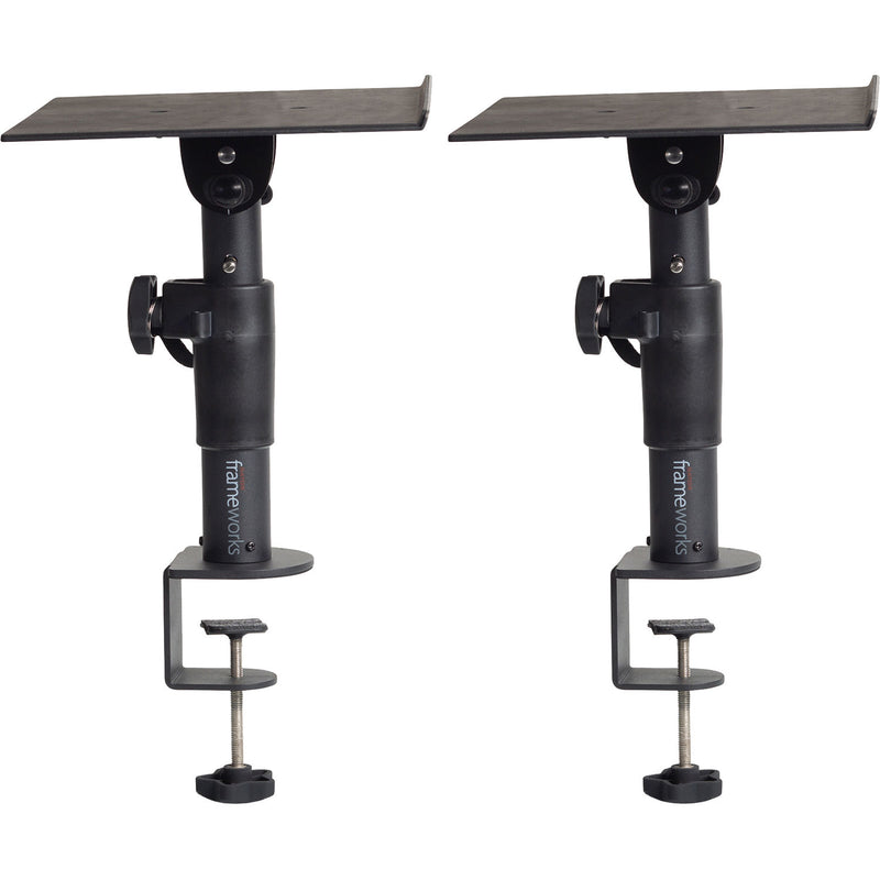 Gator Frameworks Desktop Studio Monitor Clamp-On Stands (Pair)