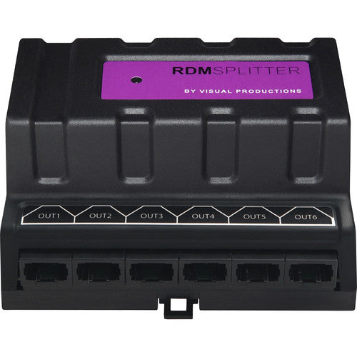 Theatrixx VPRDMSPLIT6-RJ45 DIN Rail DMX/RDM RdmSplitter with RJ45