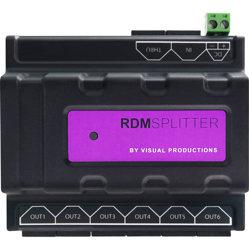 Theatrixx VPRDMSPLIT6-RJ45 DIN Rail DMX/RDM RdmSplitter with RJ45