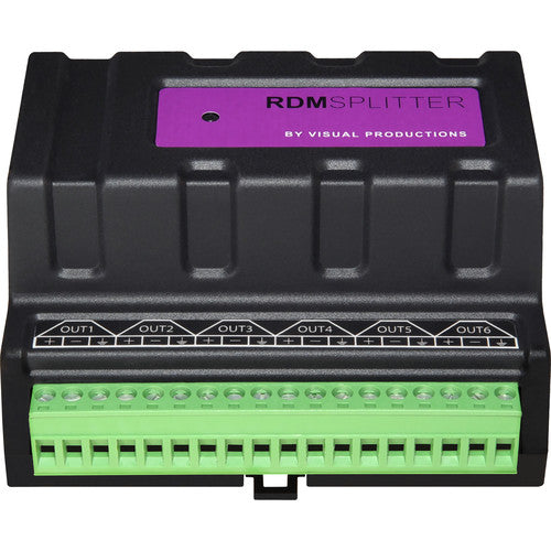 Theatrixx VPRDMSPLIT6-TERM DIN Rail DMX/RDM RdmSplitter Terminal