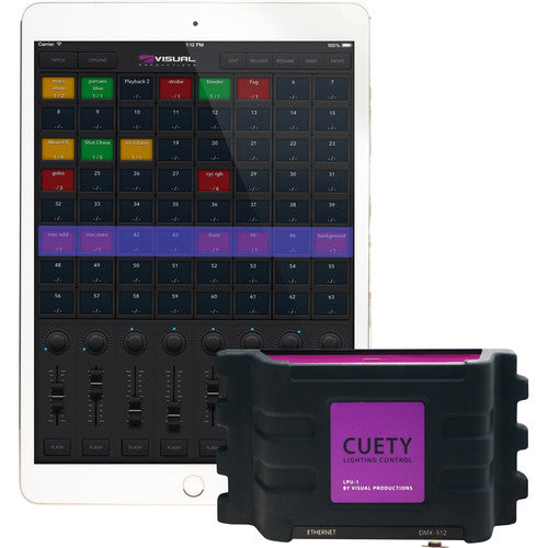 Application de contrôle d'éclairage Theatrixx Cuety-LPU-1 avec interface LPU-1