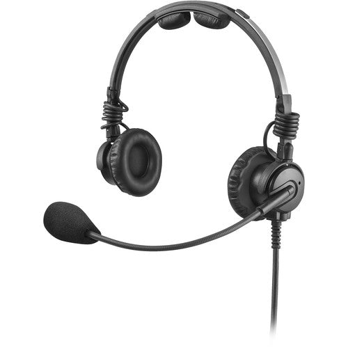 RTS LH-302 Lightweight RTS Double-Sided Broadcast Headset (XLR 5-Pin Female Connector, Dynamic Microphone)