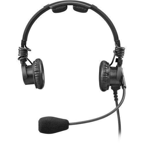 RTS LH-302 Lightweight Double-Sided Broadcast Headset (3.5mm TRRS Connector, Electret condenser Microphone)