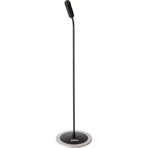 DPA Microphones 4098 CORE Microphone de table supercardioïde avec col de cygne de 17", base et câbles en queue de cochon non terminés (noir)