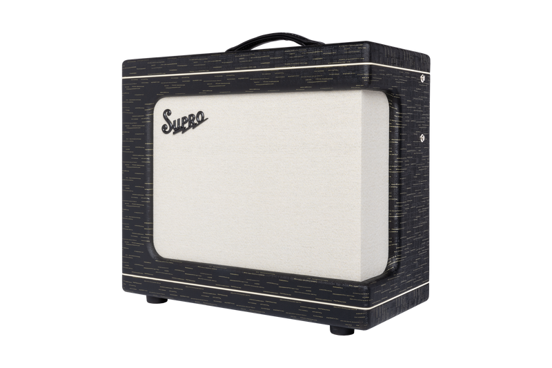 Supro 1620RCBLK Delegate Custom 1 x 12-inch 25-watt Tube Combo Amplifier (Black)
