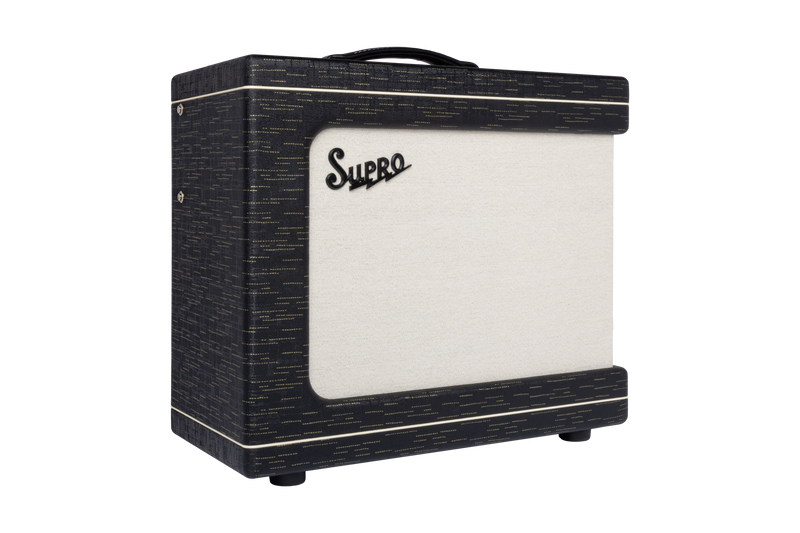 Supro 1620RCBLK Delegate Custom Amplificateur combo à lampes 1 x 12 pouces 25 watts (noir)