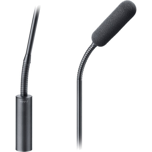 DPA Microphones Microphone supercardioïde 4098 Core avec col de cygne supérieur et inférieur de 48 pouces et support de sol (noir)