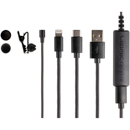 APOGEE Clipmic-Digital-II Microphone Lavalier pour les appareils et ordinateurs mobiles