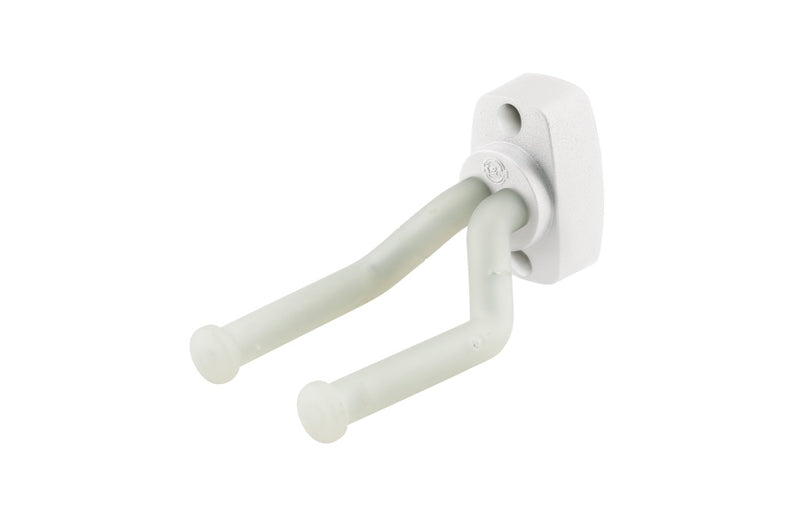 K&M 16280 Wall Mount Guitar Hook Front Facing Yoke (White)