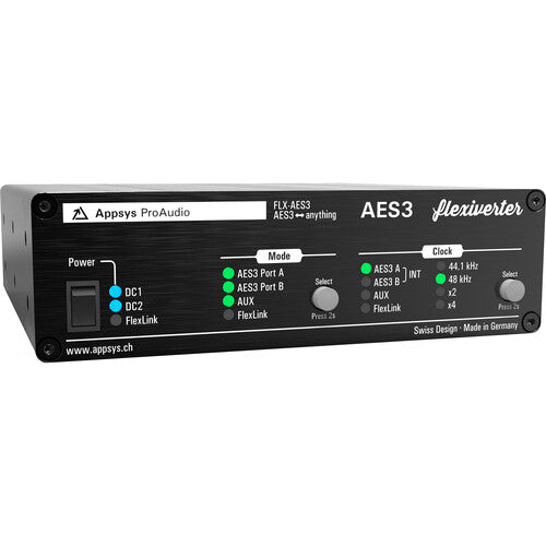 Appsys ProAudio FLX-AES3 Convertisseur de format 16x16 canaux pour AES/EBU