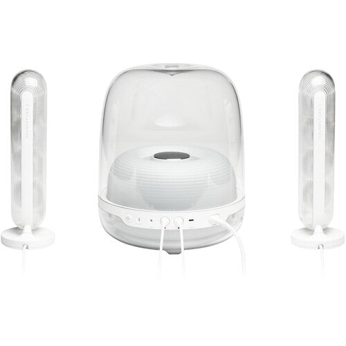 Harman Kardon HKSOUNDSTICK4WHTAM SoundSticks 4 Bluetooth Wireless 2.1 Speaker System (White)