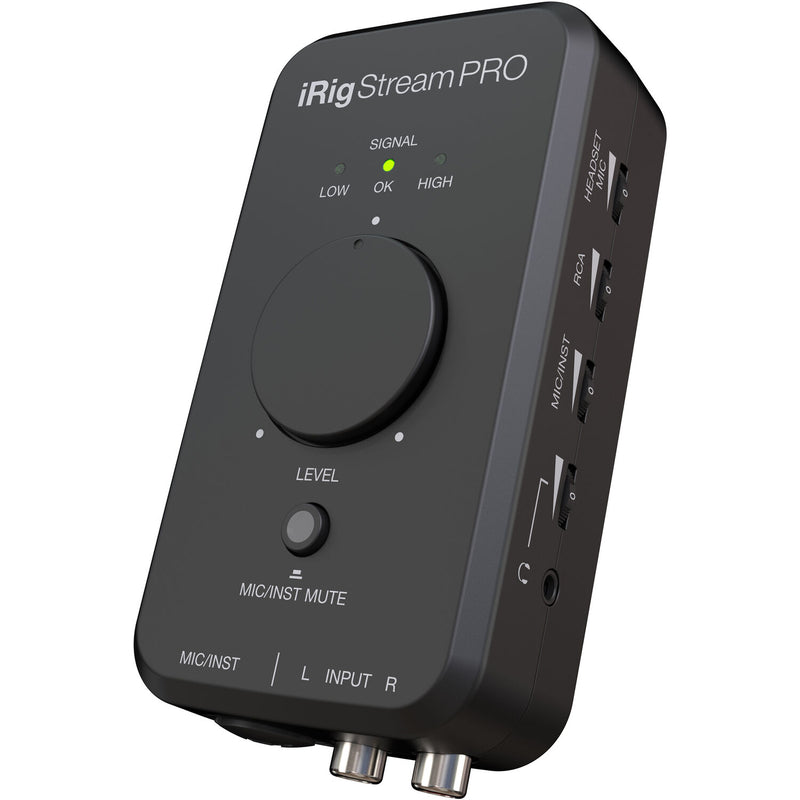 IK Multimedia IRIG STREAM PRO Ultracompact 4x2 Audio Interface for Computers, Smartphones, and Tablets