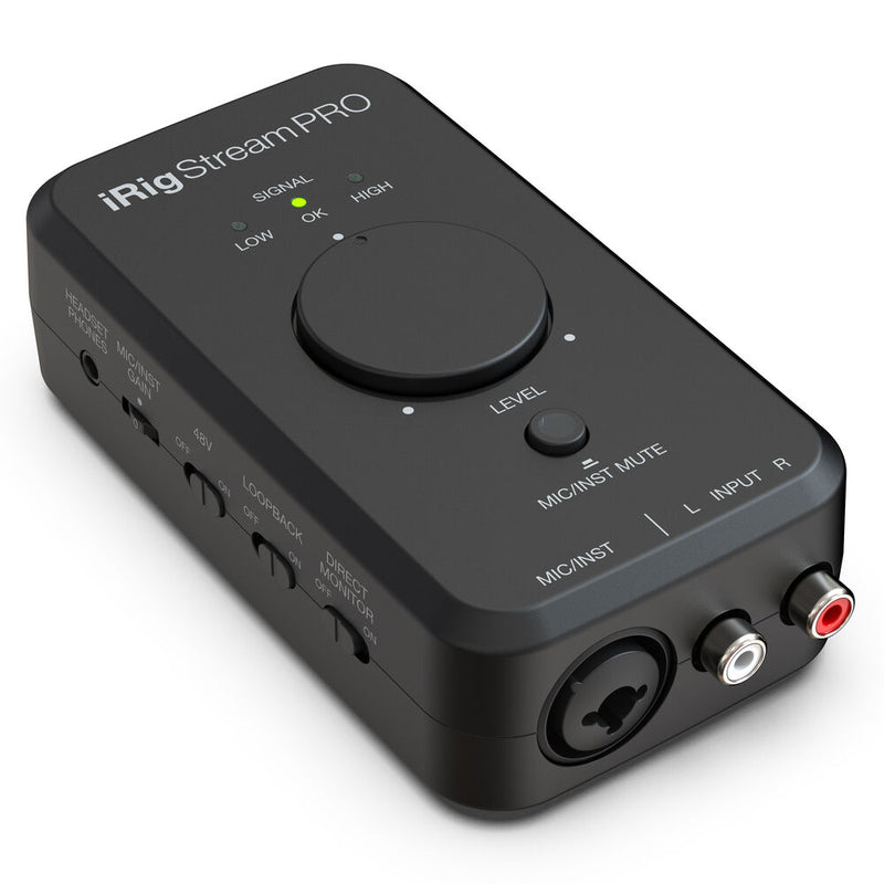 IK Multimedia IRIG STREAM PRO Ultracompact 4x2 Audio Interface for Computers, Smartphones, and Tablets