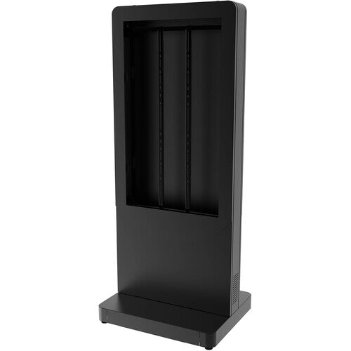 Peerless-AV KIPC2555-WHL Portrait Kiosk with Wheels for 55" Displays (Black)