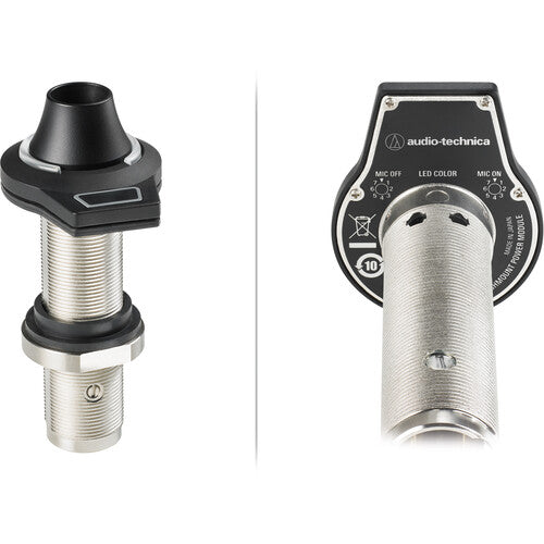 Audio-Technica ES925 MicroLine Micro à condensateur avec col de cygne, module d'alimentation encastré et XLR 3 broches - 4,9"