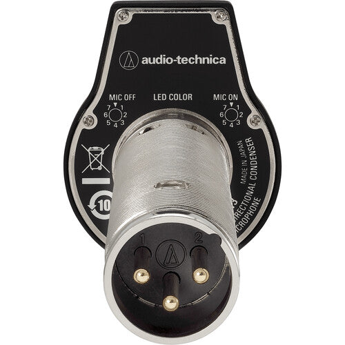 Audio-Technica ES945O/FM3 Microphone de surface à condensateur omnidirectionnel avec anneau LED et XLR 3 broches