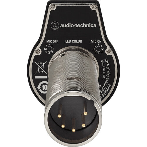 Audio-Technica ES945O/FM5 Microphone de surface à condensateur omnidirectionnel avec anneau LED et XLR 5 broches