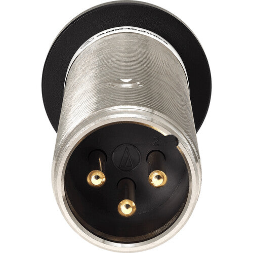Audio-Technica ES947C/XLR Microphone de surface à condensateur cardioïde résistant à l'eau avec sortie XLR (noir)