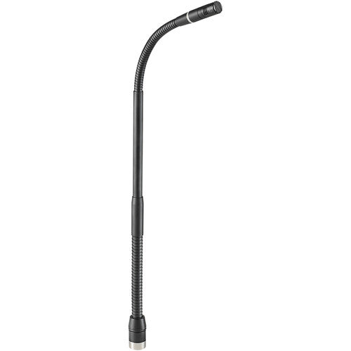 Audio-Technica ES925 Microphone à condensateur cardioïde avec col de cygne, module d'alimentation sur pied de bureau et câble sans terminaison - 4,9"