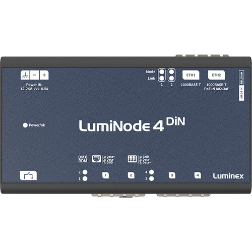 Luminex LU0100082-RJ4 LumiNode 4 DIN (RJ45)
