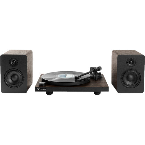 Victrola VTTS-1-ESP Bluetooth Turntable with M1 Bookshelf Speaker (Espresso)