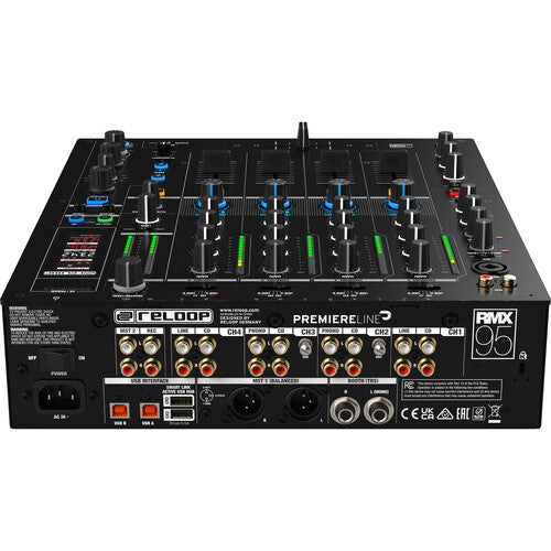 Reloop RMX-95 Mélangeur de club numérique avec double interface 24 bits