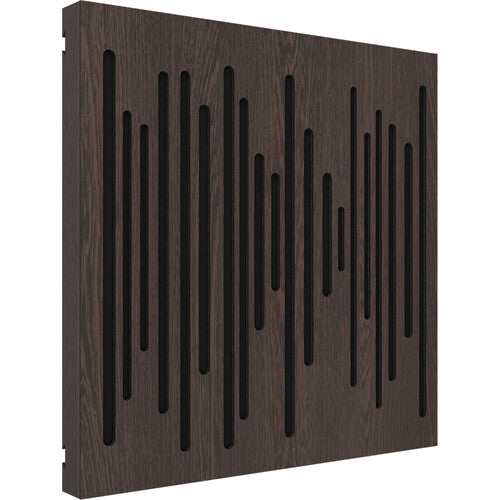 Vicoustic VICB04927 VicPattern Ultra Wavewood Absorption Panel - 3 Pack (Darke Wenge)