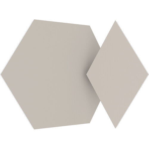 Vicoustic VICB04047 Vixagon Mini VMT Acoustic Panels - 36 Pack (Light Gray)