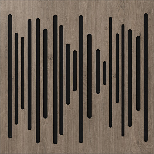 Vicoustic VICB04926 VicPattern Ultra Wavewood Absorption Panel - 9 Pack (Brown Oak)