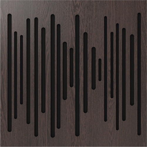 Vicoustic VICB04927 VicPattern Ultra Wavewood Absorption Panel - 3 Pack (Darke Wenge)